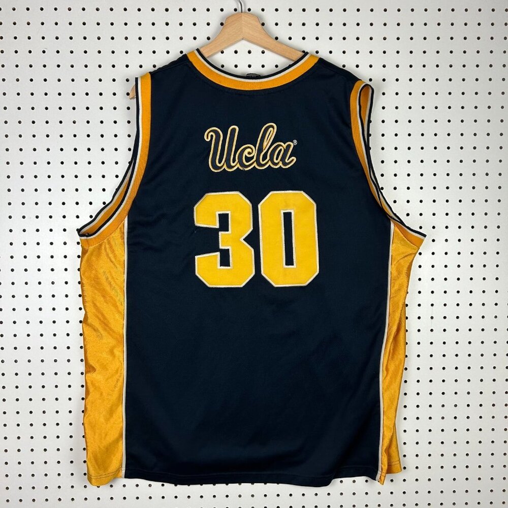 UCLA Bruins Y2K Basketball Jersey XXL 2XL Blue Gold Stitched Colosseum Vintage‎